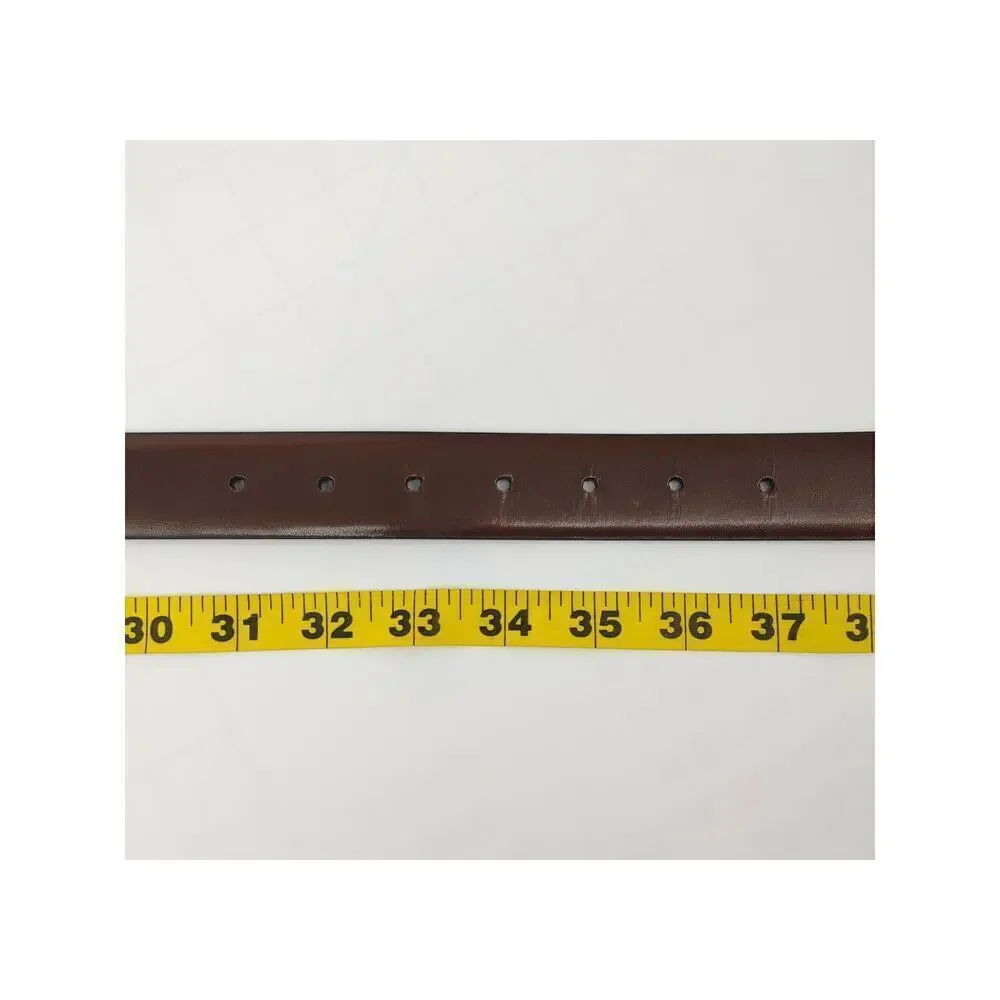 John Henry Reversible Belt Mens 34 Black-Brown Bonded-Leather Classic‎ Workwear